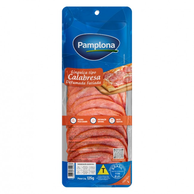 LINGUICA CALABRESA DEF FATIADA PAMPLONA 12X125G