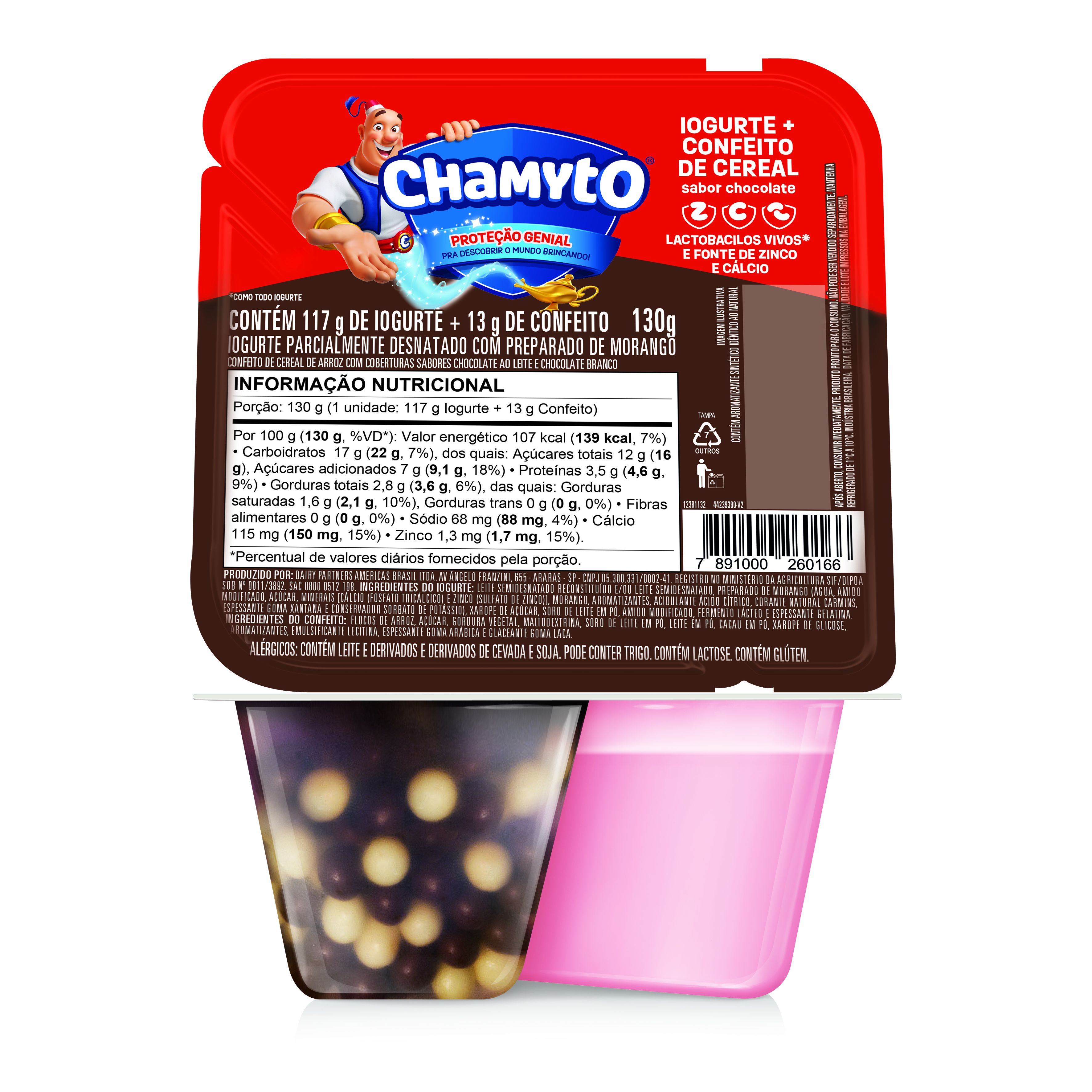 CHAMYTO IOGURTE MOR+CER CHOC 24X130G