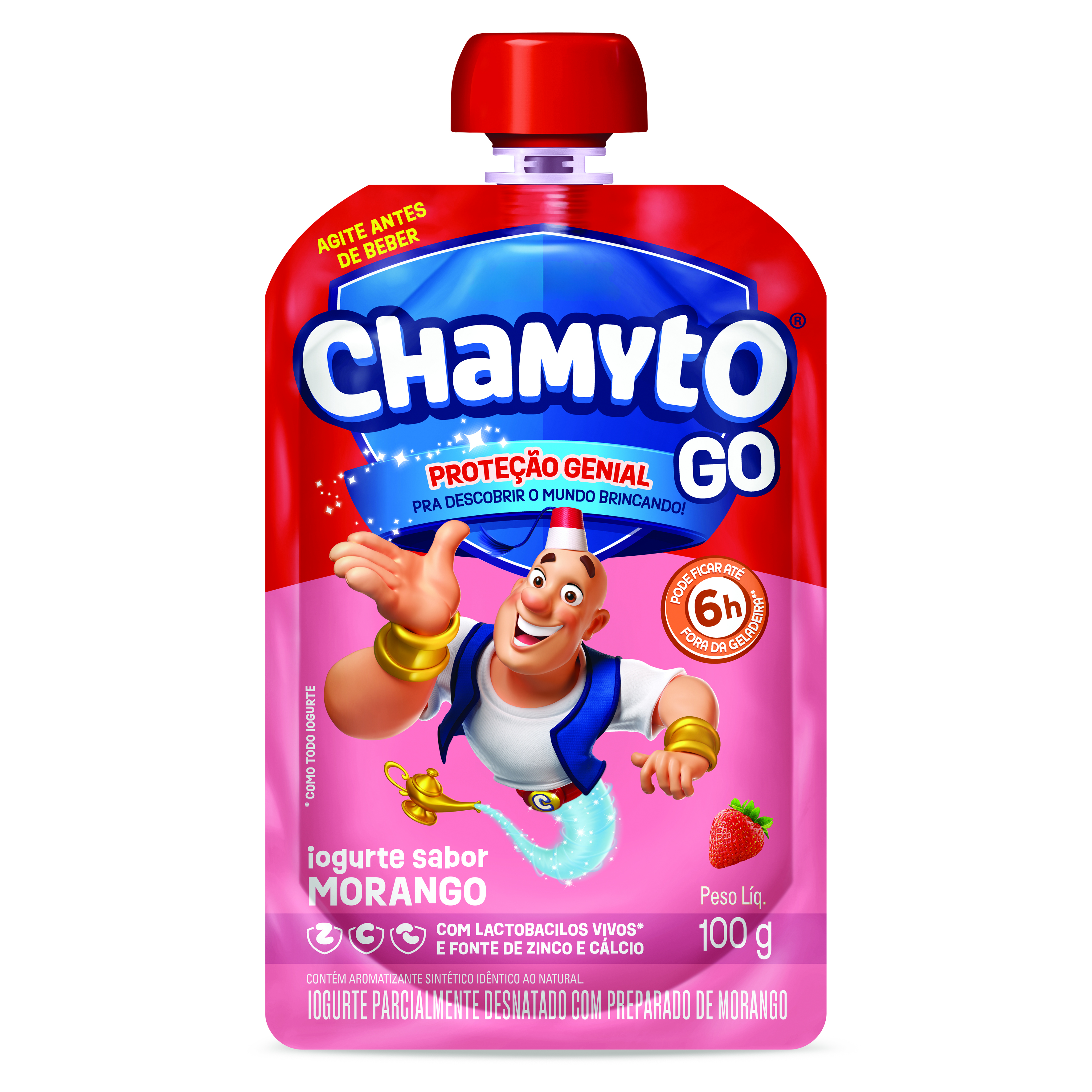 CHAMYTO POUCH IOGLIQMORANGO 24X100G